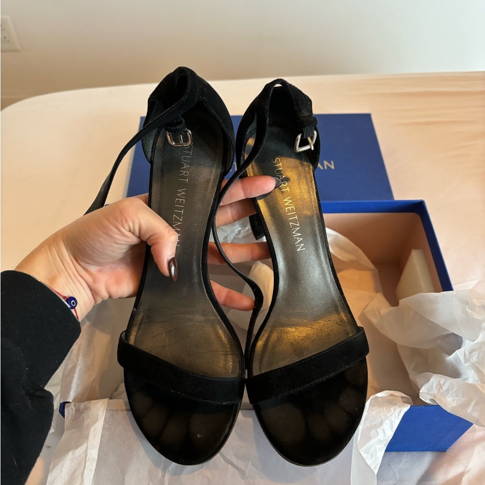 STUART WEITZMAN NUDISTONG HEELS - Picture 5 of 8